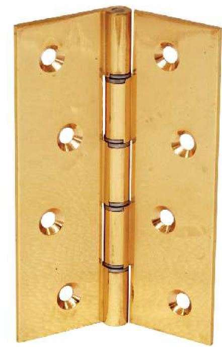 Butt Hinge Solid Brass H/Duty 4" x 3" x 3mm **