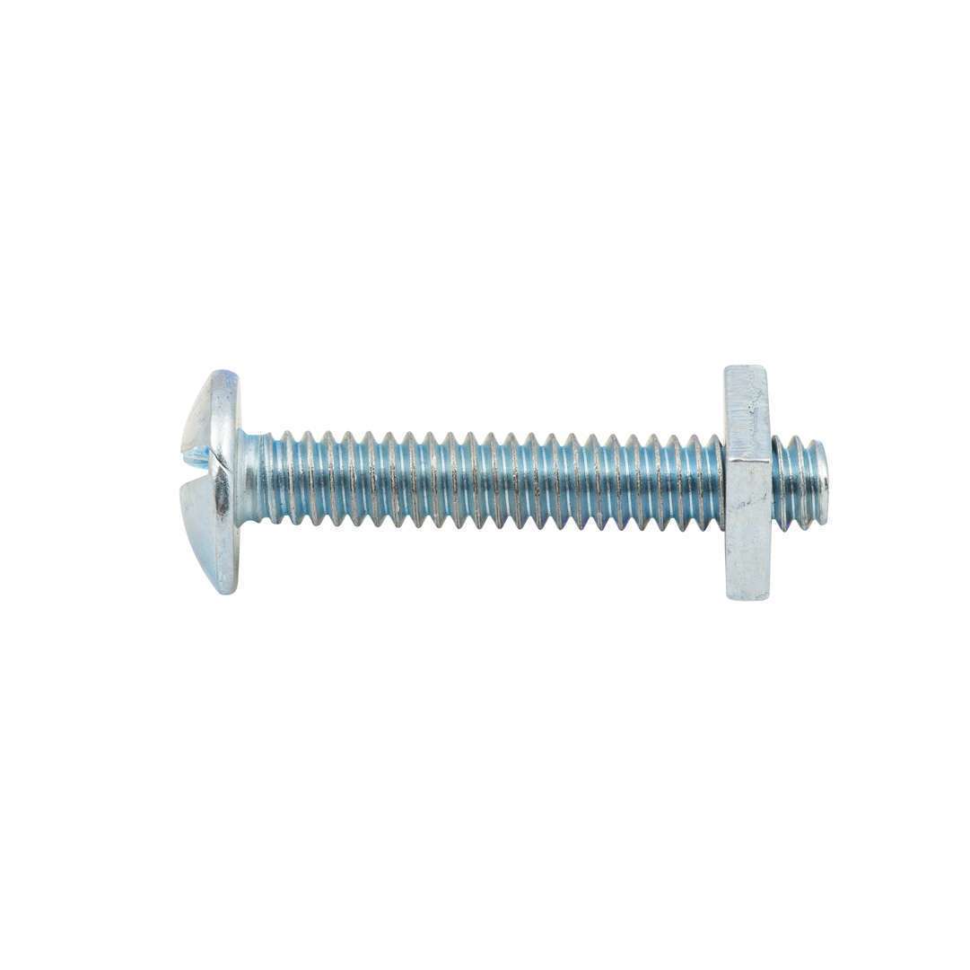 Zenith Bolt & Nut Mush ZP 1/4" x 38mm (10pk)