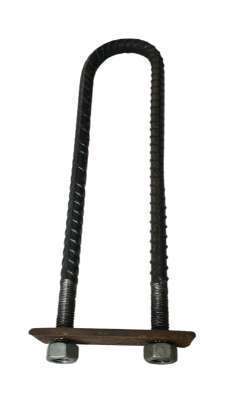 U Bolt 10 x 1/2" w/ 4" Plate & Nut