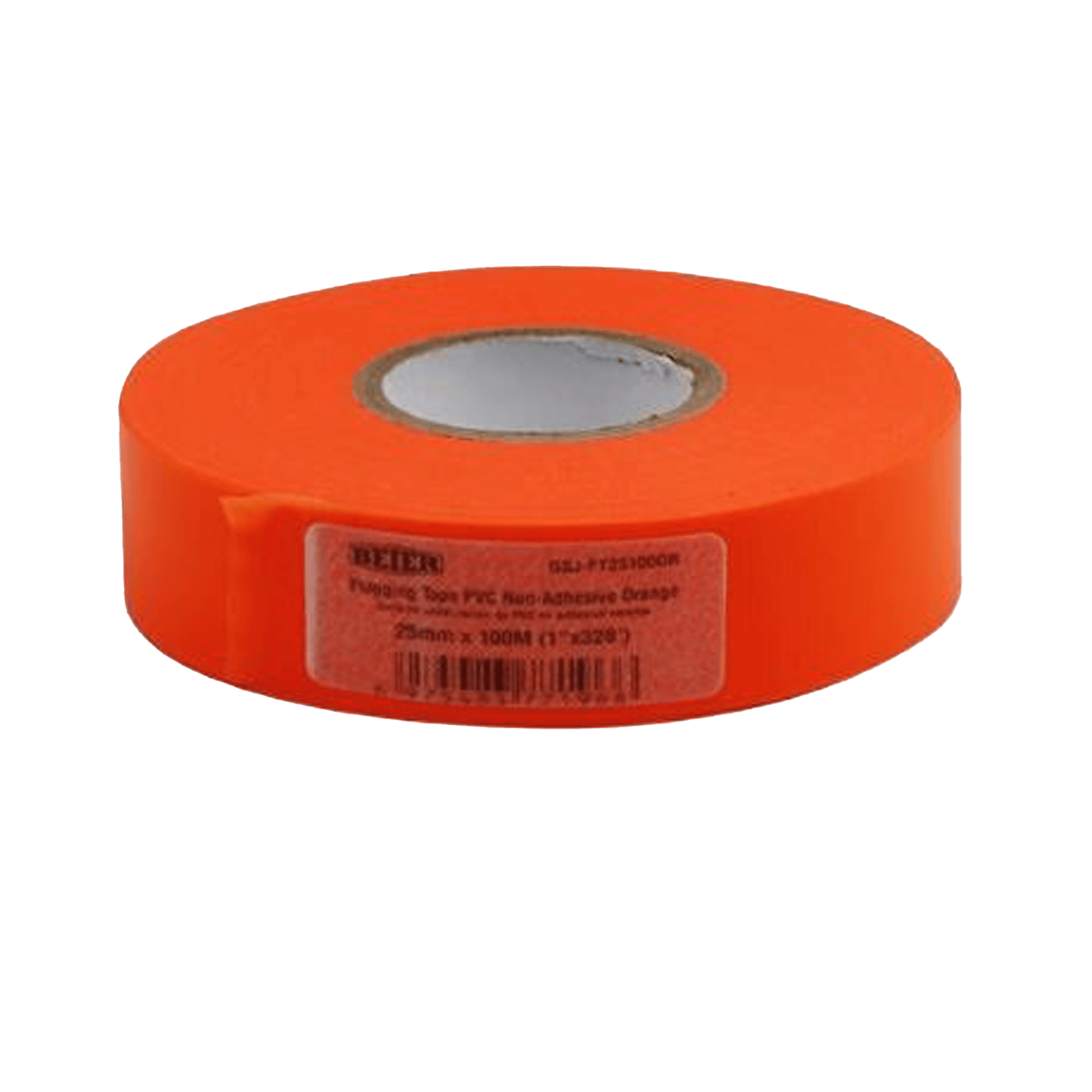 PVC Flagging Tape Non-Adhesive Orange 25mm x 100m