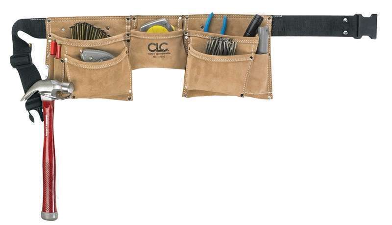 CLC Custom Leathercraft Suede 8 Pocket Tool Bag