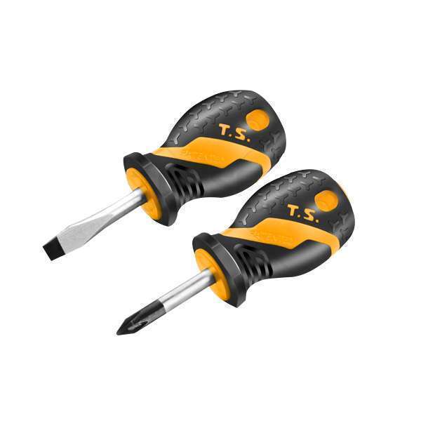 Tolsen Screwdriver Stubby Set 6 x 38mm 2pc