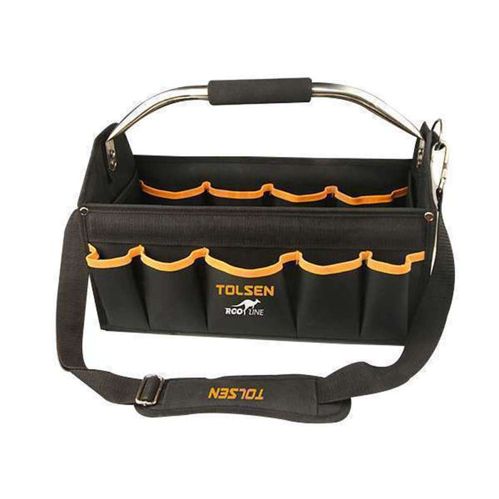 Large Felt Boot Bag Tool Bag Black with Touch Fastener 48 x 15,5 x 25