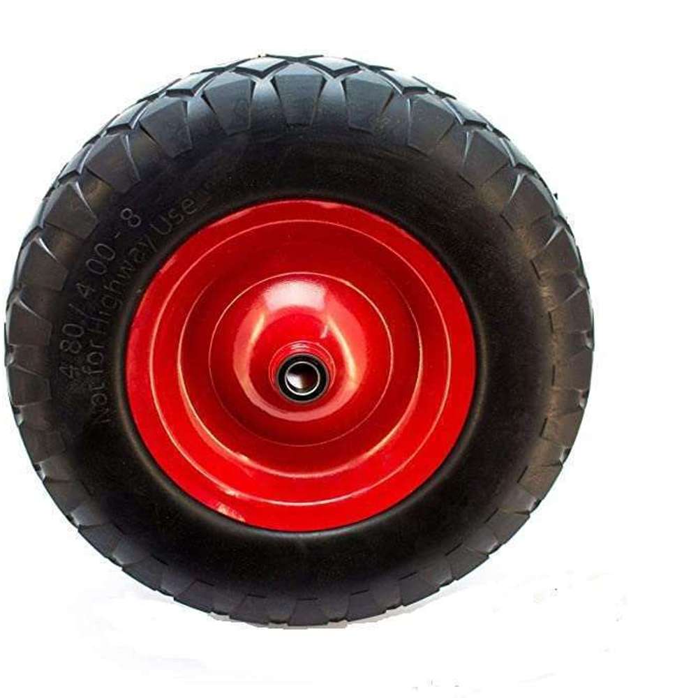 Bullbarrow PU Wheelbarrow Tyre Rim Bearing Puncture Proof