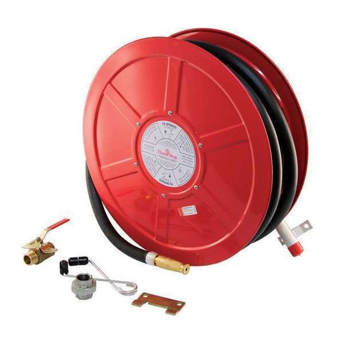 FIRE HOSE REEL WITH 25 MM X 30 M PIPE and NOZZLE – Gopal Fire Safety – A  Complete Safety Product range from Amreli, Gujarat, India
