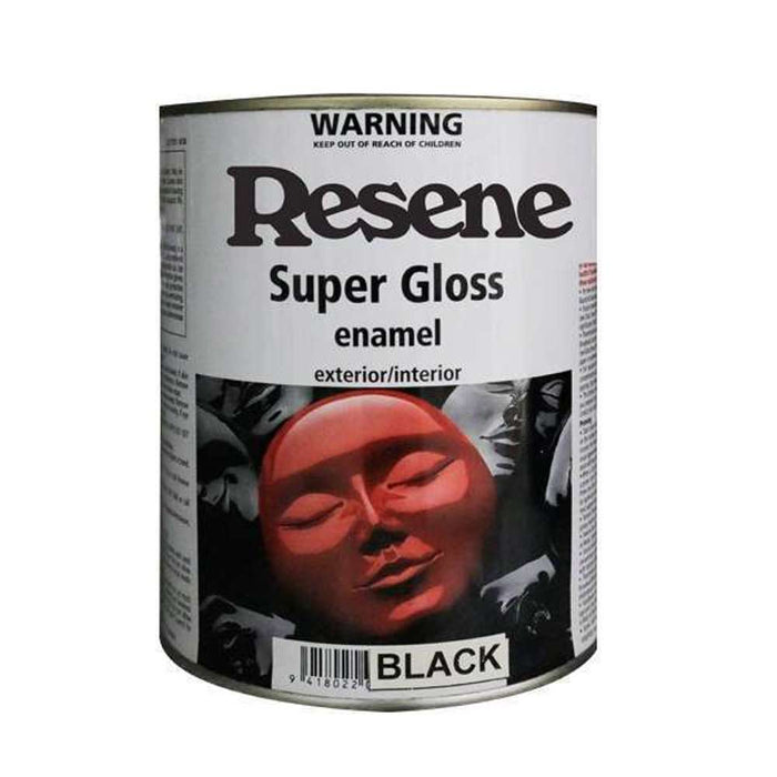 Resene Super Gloss Enamel Black 1L