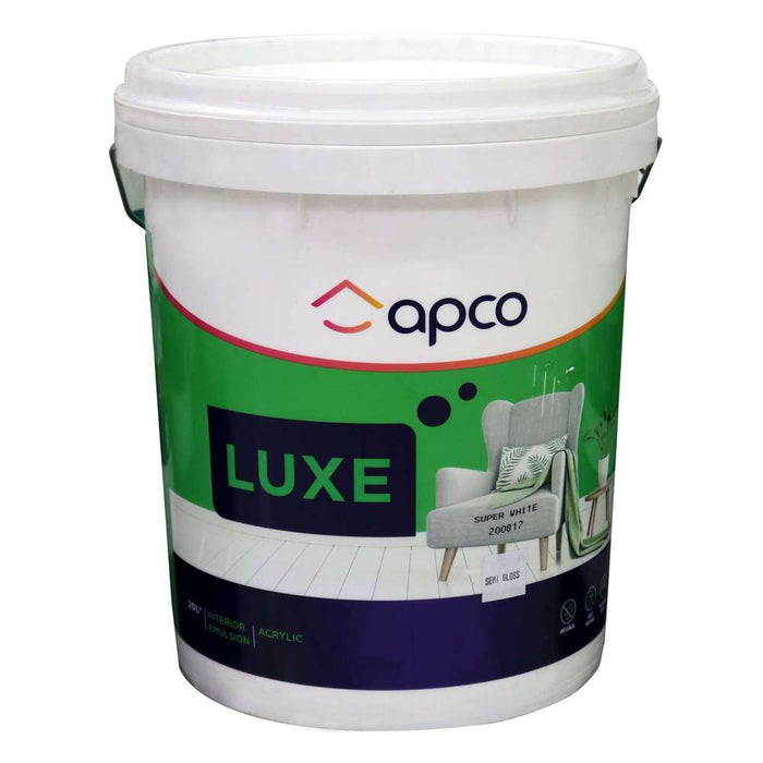 Apco Luxe Semi Gloss Acrylic White 20L