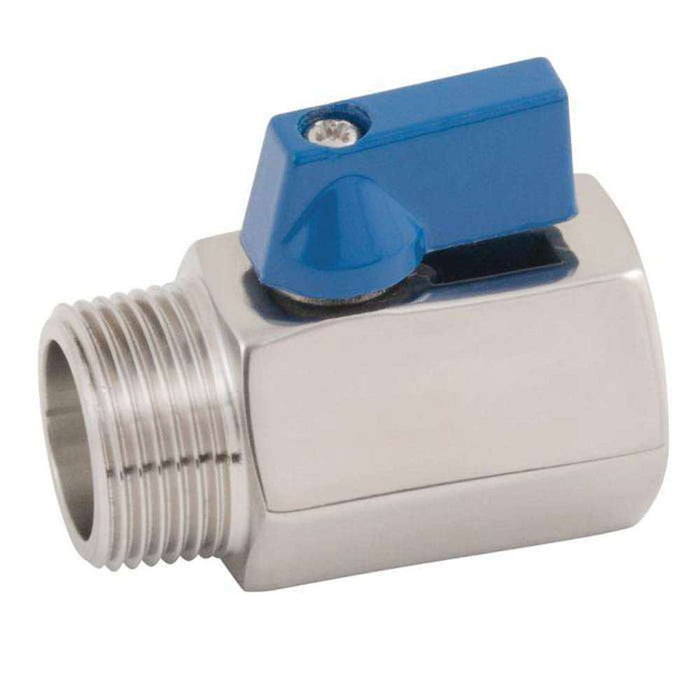 Mini Ball Valve M/F Handle 15mm CP