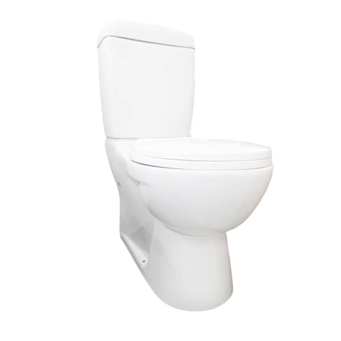 Claytan Opaque Closed Coupled Toilet  Suite w/ Uni Connector-Set