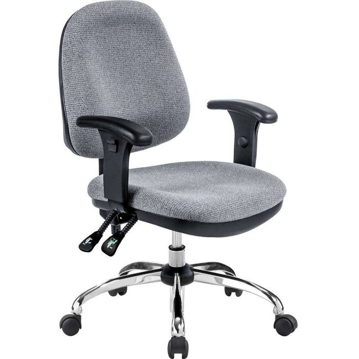 CSC Low Back Chair Silver Chrome Base (120kg Max)