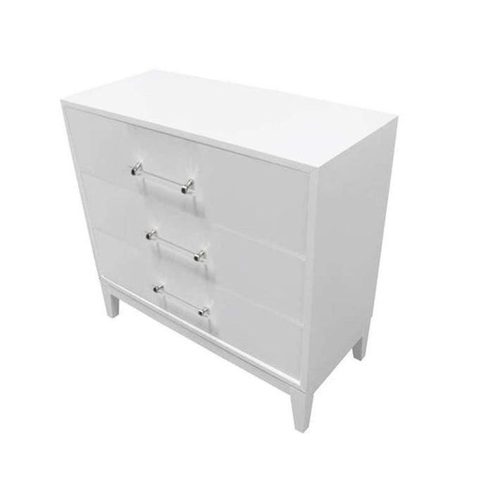 Modern 3 Drawer Dresser Clear Stain