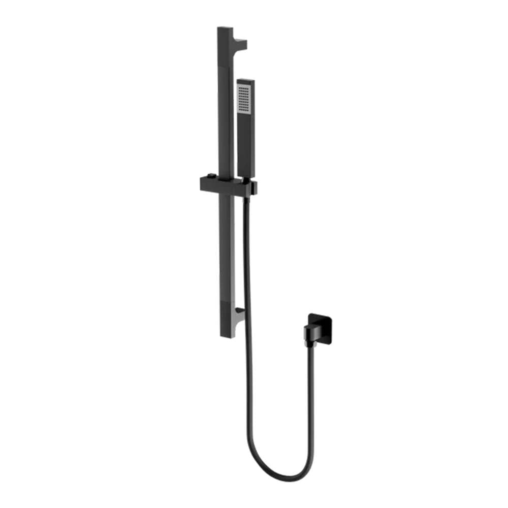 Venus Ii Hand Shower On Rail Matt Black 660mm — Vinod Patel 