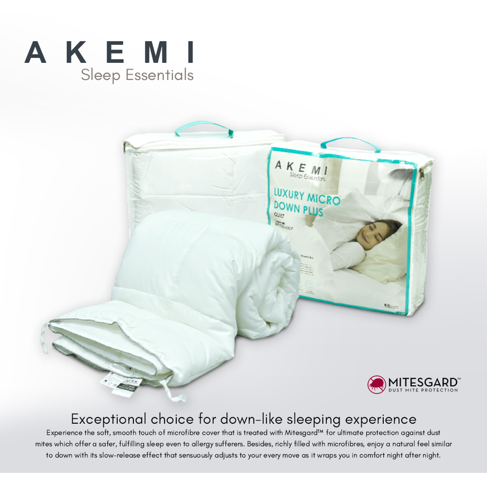 Akemi Sleep Essential Luxury Micro Down Plus Quilt Queen Vinod Patel Home Living